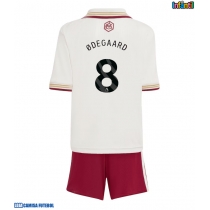 Camisa de Futebol Arsenal Martin Odegaard #8 Equipamento Alternativo Infantil 2025-26 Manga Curta (+ Calças curtas)
